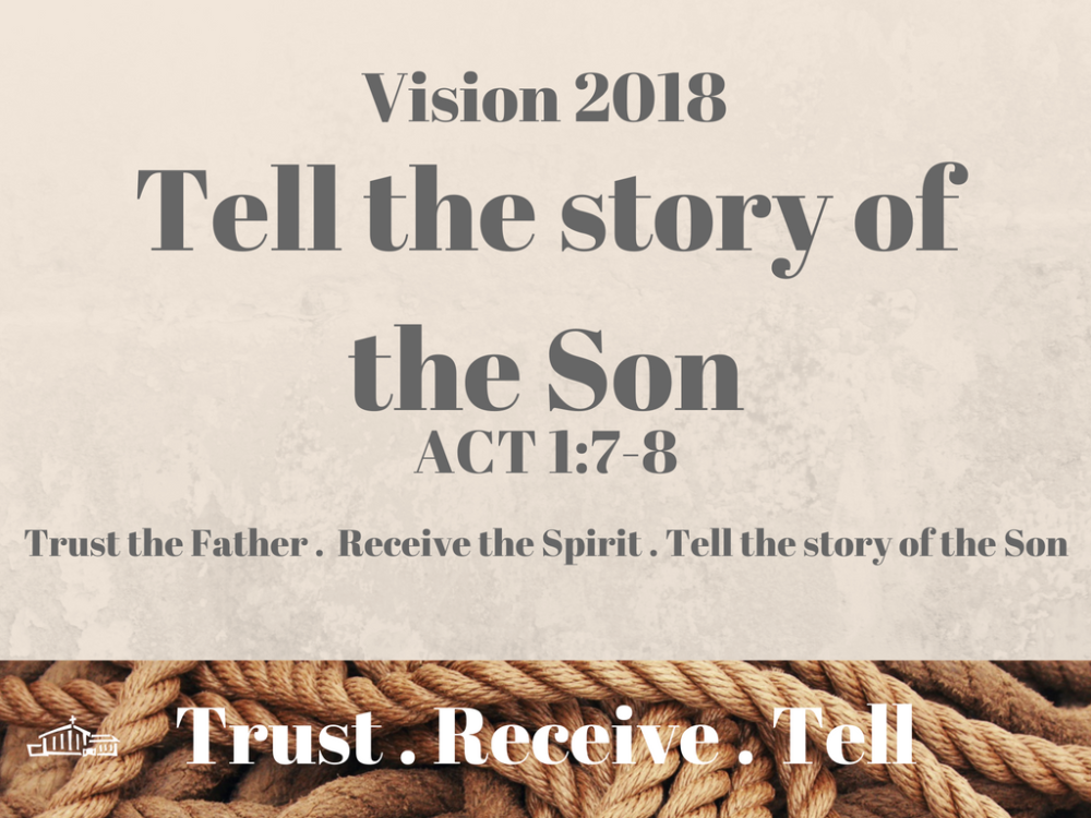 Trust-Receive-Tell : Tell the story of the Son
