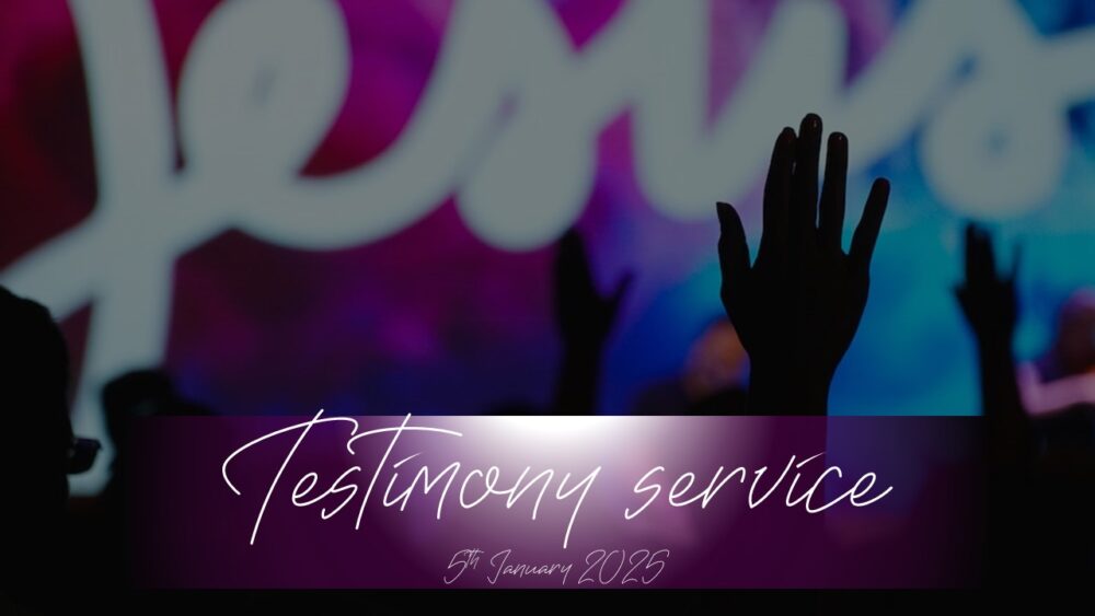 TESTIMONY SUNDAY